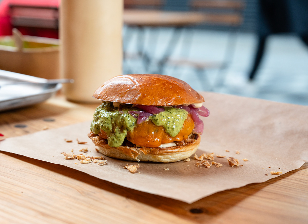 Burger food photography example