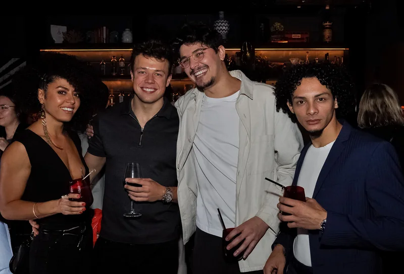 Friends gathered together during the magazine launch